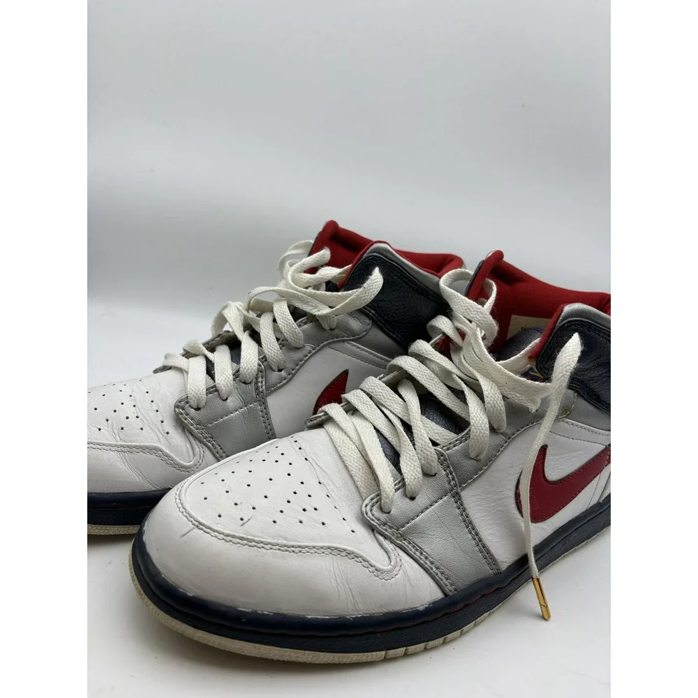 2008 Nike Air Jordan 1 Retro Olympic USA High Top Sneakers Mens 10 136085-161